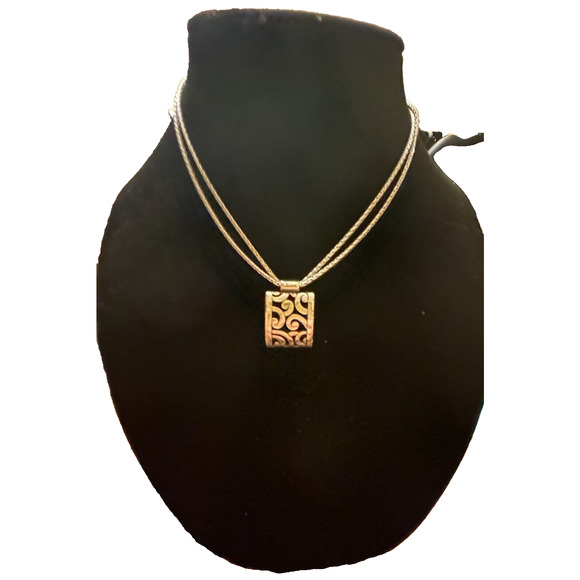 Brighton Deco Lace Necklace Silver - Picture 1 of 9